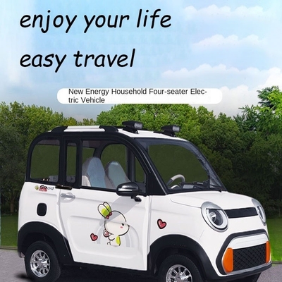 Hanpu 2024 4 places mini-voiture électrique 4 roues EV Tuk-Tuk pour les voyages de passagers à basse vitesse