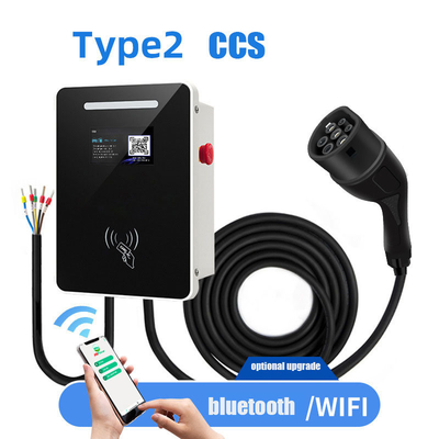Courant de sortie CA 7KW 220v CCS/type 2 Station de recharge européenne standard montée sur le mur