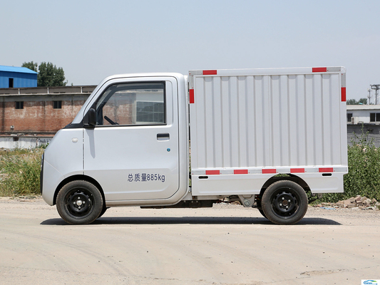 Camion électrique Wuling E10 2023 avec direction à gauche énergétique et boîte de chargement spéciale