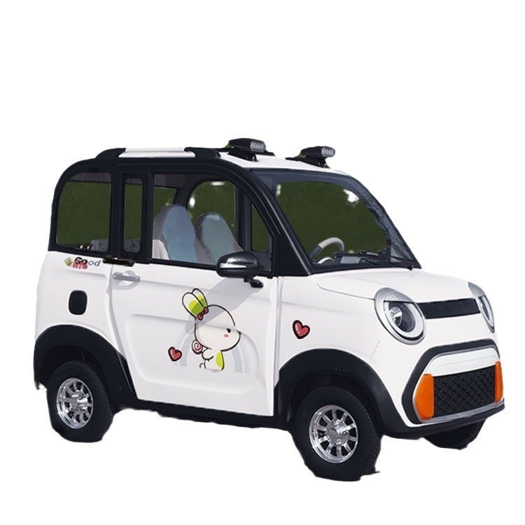 Hanpu 2024 4 places mini-voiture électrique 4 roues EV Tuk-Tuk pour les voyages de passagers à basse vitesse