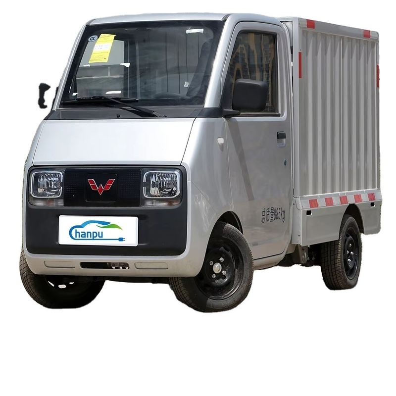 Camion électrique Wuling E10 2023 avec direction à gauche énergétique et boîte de chargement spéciale